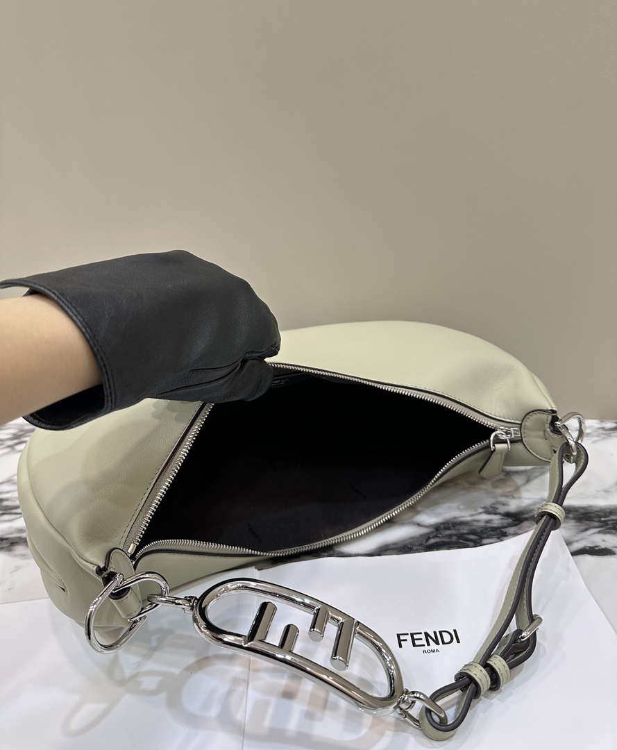Fendi 8BR799 Fendigraphy Medium Green laminated leather bag 80136L - Default Title - View 9