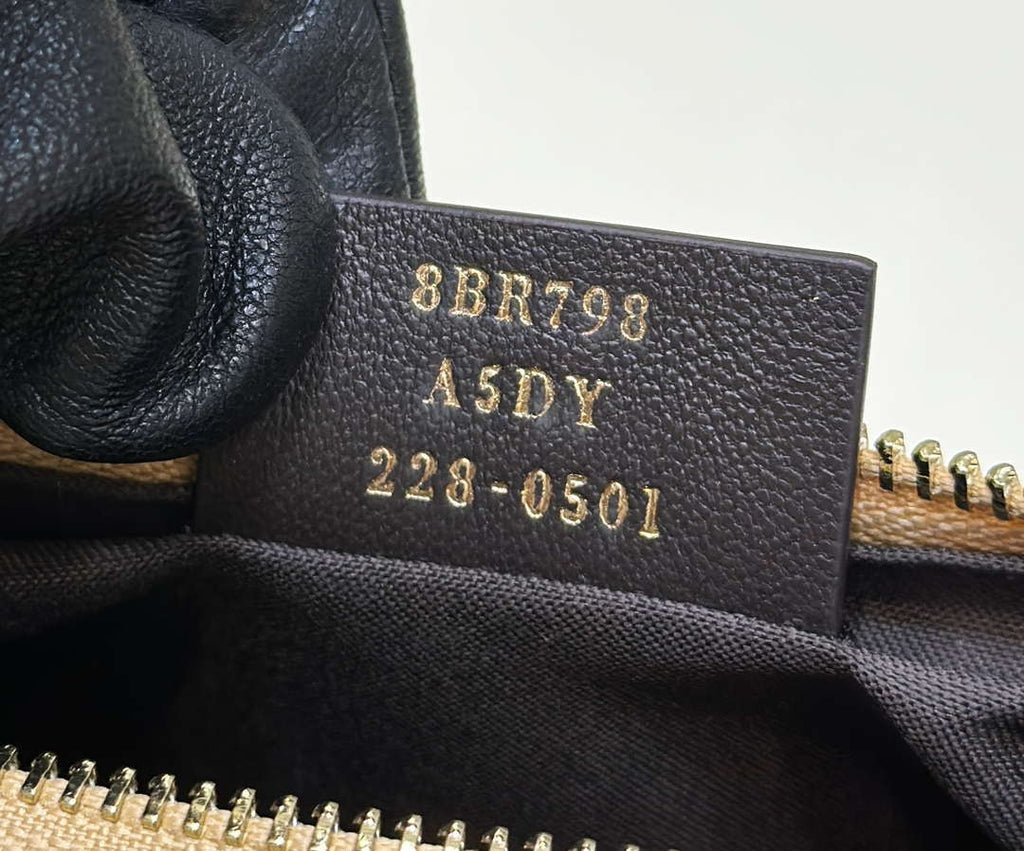 Fendi 8BR799 Fendigraphy Medium Natural Raffia and Brown leather bag