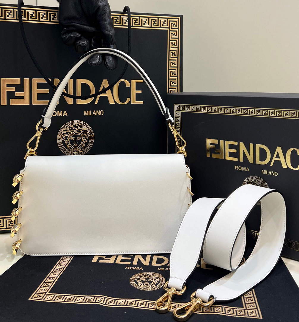 Fendi 8BR801 Baguette Brooch Bag White - Default Title - View 2