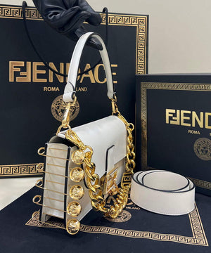 Fendi 8BR801 Baguette Brooch Bag White - Default Title - View 3