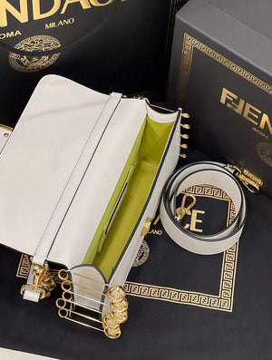 Fendi 8BR801 Baguette Brooch Bag White - Default Title - View 9