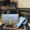 Fendi 8BR801 Baguette Brooch Bag Blue - Default Title - View 1