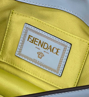 Fendi 8BR801 Baguette brooch Fendace Blue leather 8563 bag - Default Title - View 6