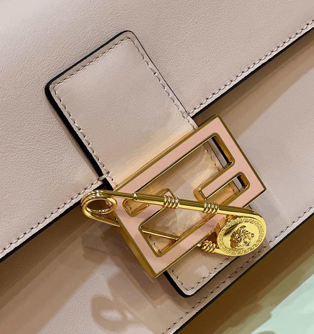 Fendi 8BR801 Baguette brooch Fendace Pink leather 8563 bag - Default Title - View 8