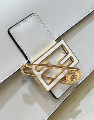 Fendi 8BR801 Baguette brooch Fendace White leather 8563 bag - Default Title - View 5
