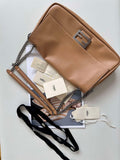 Fendi 8BR828AS7AF1QD0 Baguette Chain Large Black leather bag 8669 Apricot