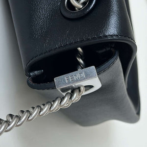 Fendi 8BR828AS7AF1QD0 Baguette Chain Large Black leather bag Black 8669 - Default Title - View 8