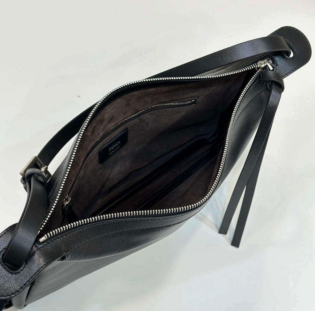 Fendi 8BR829 Simply Fendi Large Leather Black 8662AL
