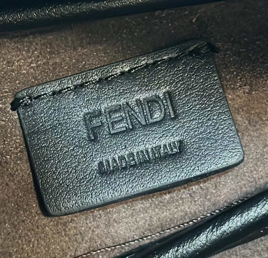 Fendi 8BR829 Simply Fendi Medium Leather Black 8662AM