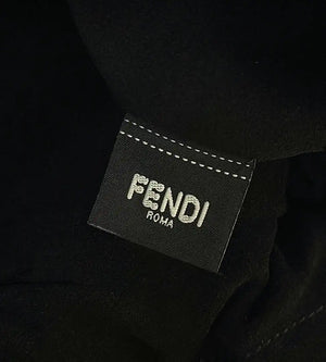 Fendi 8BR833AQ0DF1SK5 Mamma Baguette Medium Black eel skin leather bag 8677M - Default Title - View 7