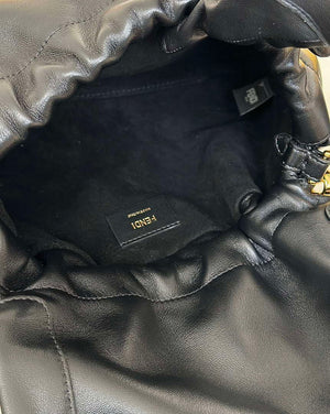 Fendi 8BR833AQ0DF1SK5 Mamma Baguette Medium Black nappa leather bag 8677M - Default Title - View 9