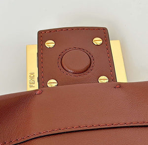 Fendi 8BR833AQ0DF1SK5 Mamma Baguette Medium Brown nappa leather bag 8677M - Default Title - View 6
