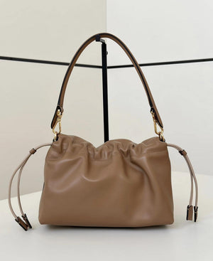 Fendi 8BR833AQ0DF1SK5 Mamma Baguette Medium Cappuccino  nappa leather bag 8677M - Default Title - View 3
