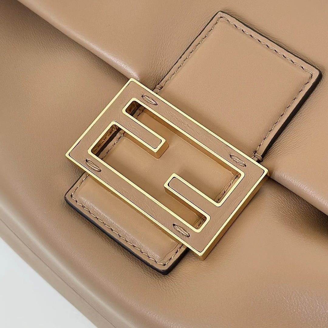 Fendi 8BR833AQ0DF1SK5 Mamma Baguette Medium Cappuccino  nappa leather bag 8677M - Default Title - View 5