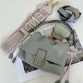 Fendi 8BR833AQ0DF1SK5 Mamma Baguette Medium Matcha green nappa leather bag 8677M - Default Title - View 1