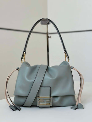 Fendi 8BR833AQ0DF1SK5 Mamma Baguette Medium Matcha green nappa leather bag 8677M - Default Title - View 2