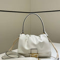 Fendi 8BR833AQ0DF1SK5 Mamma Baguette Medium White nappa leather bag 8677M - Default Title - View 1