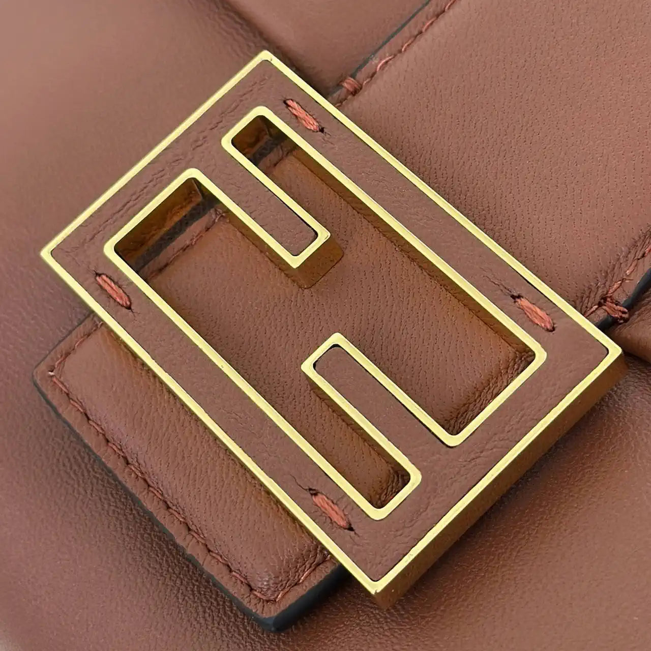Fendi 8BR834  Mamma Baguette Large Brown nappa leather bag 8677L