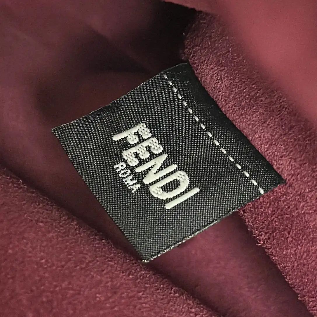 Fendi 8BR834 Mamma Baguette Large Wine Red nappa leather bag 8677L