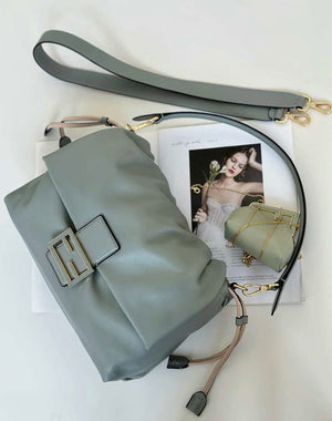 Fendi 8BR834AQ0DF0E65 Mamma Baguette Large Green nappa leather bag 8677L - Default Title - View 5
