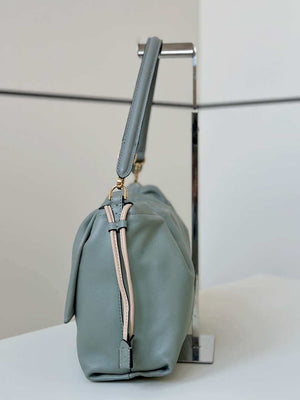 Fendi 8BR834AQ0DF0E65 Mamma Baguette Large Green nappa leather bag 8677L - Default Title - View 7