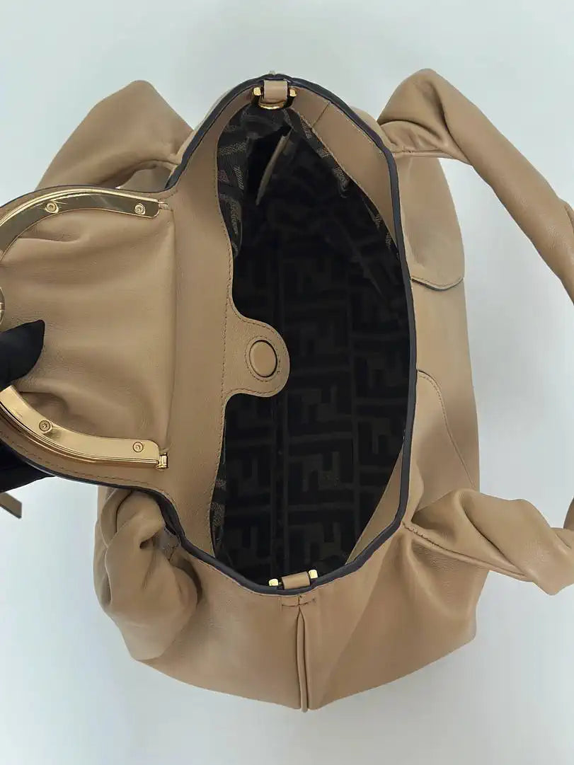 Fendi 8BR838 Fendi Spy Small Apricot leather bag