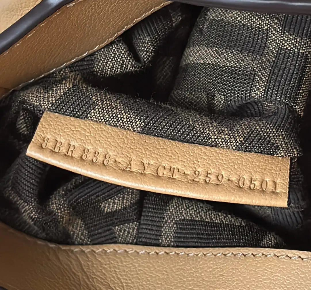 Fendi 8BR838 Fendi Spy Small Apricot leather bag