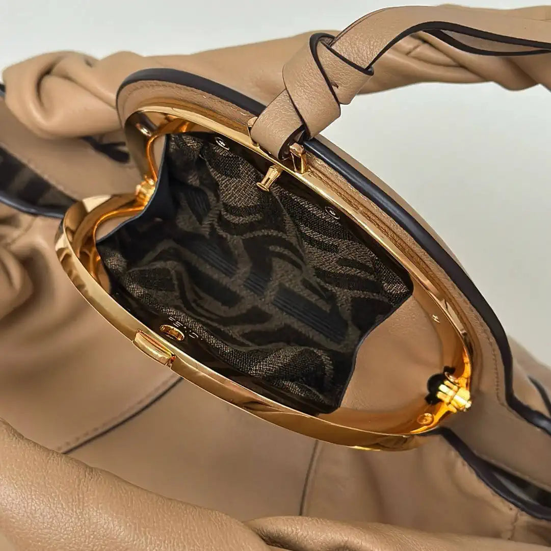 Fendi 8BR838 Fendi Spy Small Apricot leather bag