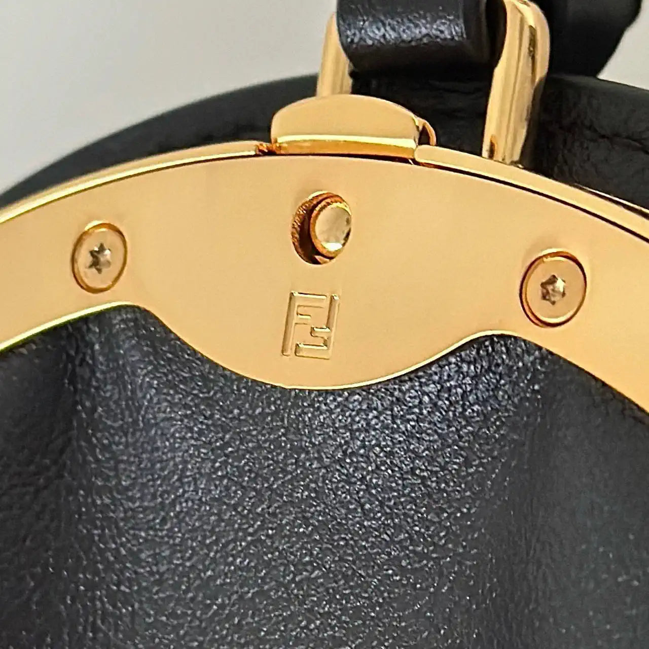 Fendi 8BR838 Fendi Spy Small Black leather bag