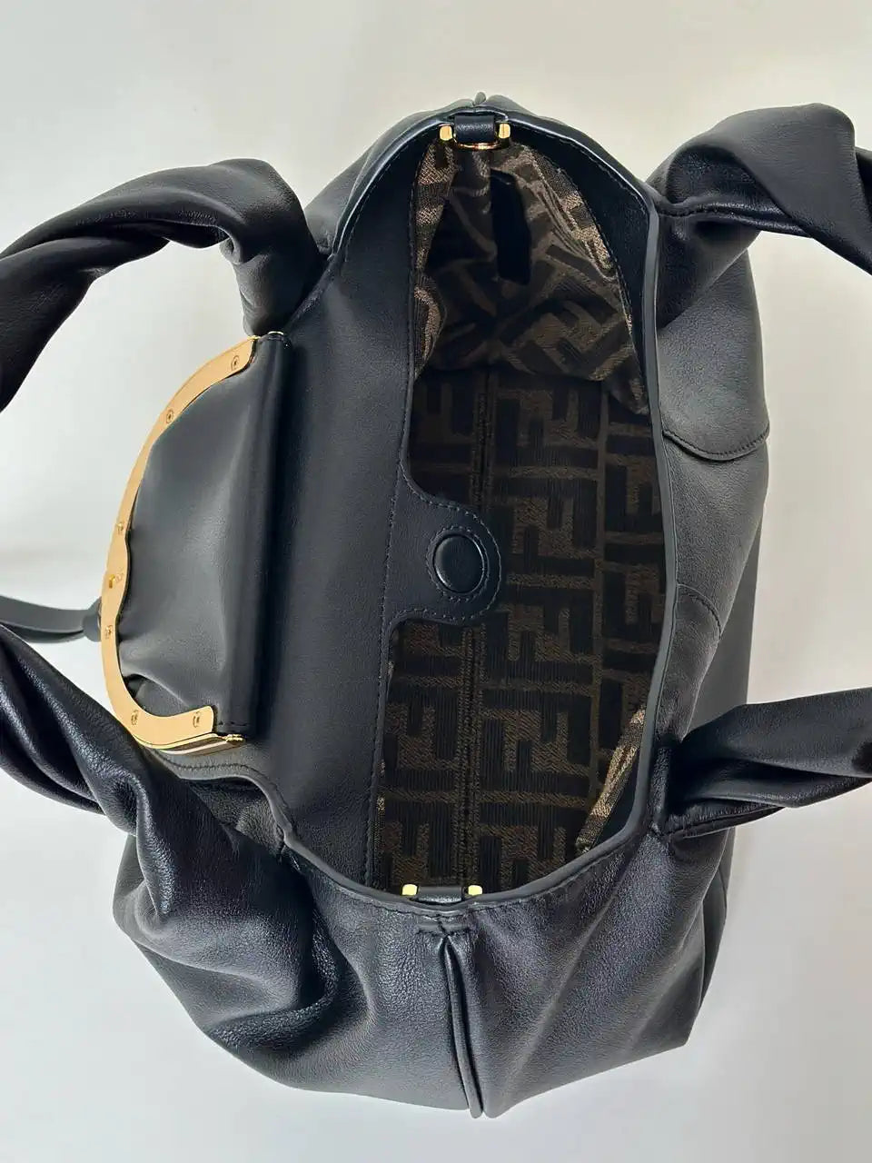 Fendi 8BR838 Fendi Spy Small Black leather bag