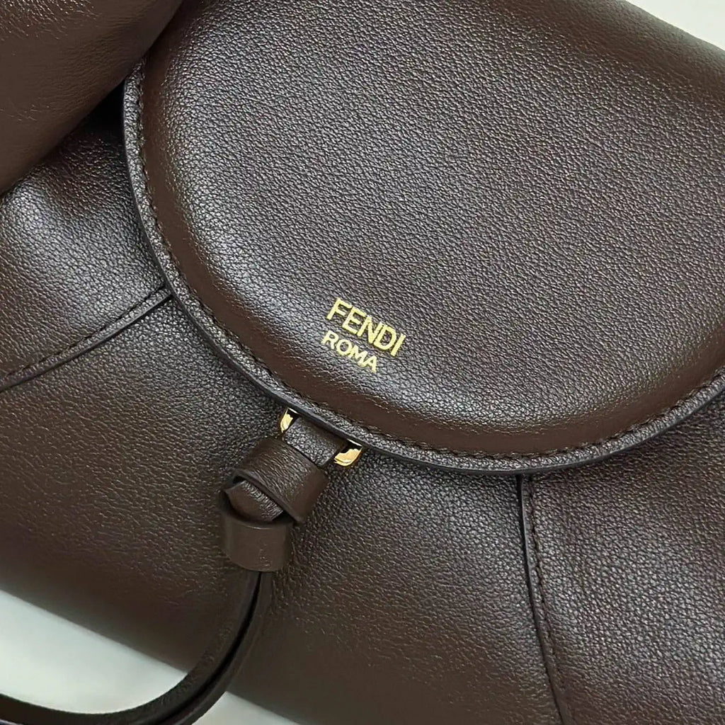Fendi 8BR838 Fendi Spy Small Dark brown leather bag