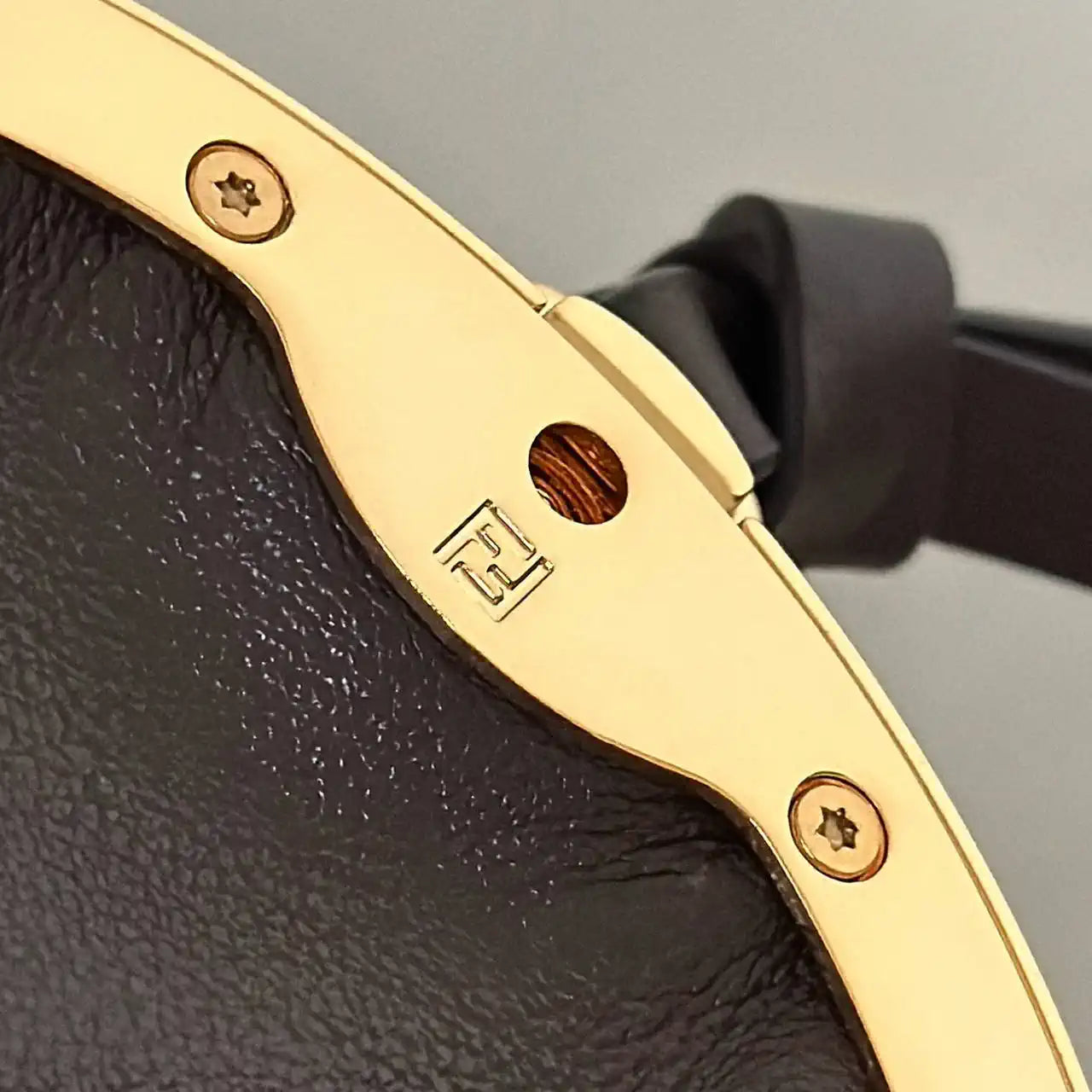 Fendi 8BR838 Fendi Spy Small Dark brown leather bag