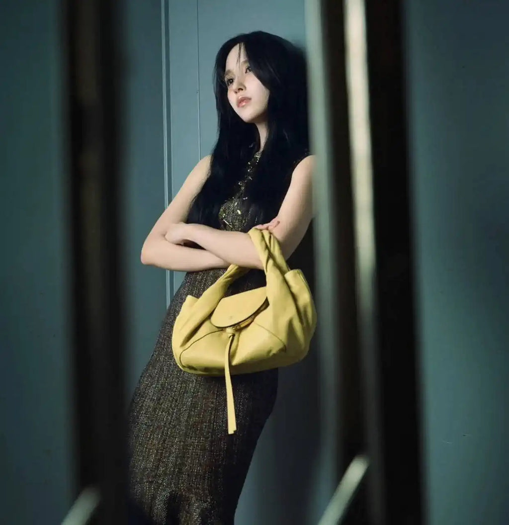 Fendi 8BR838 Fendi Spy Small Yellow leather bag