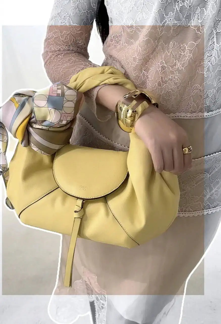 Fendi 8BR838 Fendi Spy Small Yellow leather bag