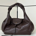 Fendi 8BR839 Fendi Large Spy Dark Brown leather bag