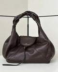 Fendi 8BR839 Fendi Large Spy Dark Brown leather bag