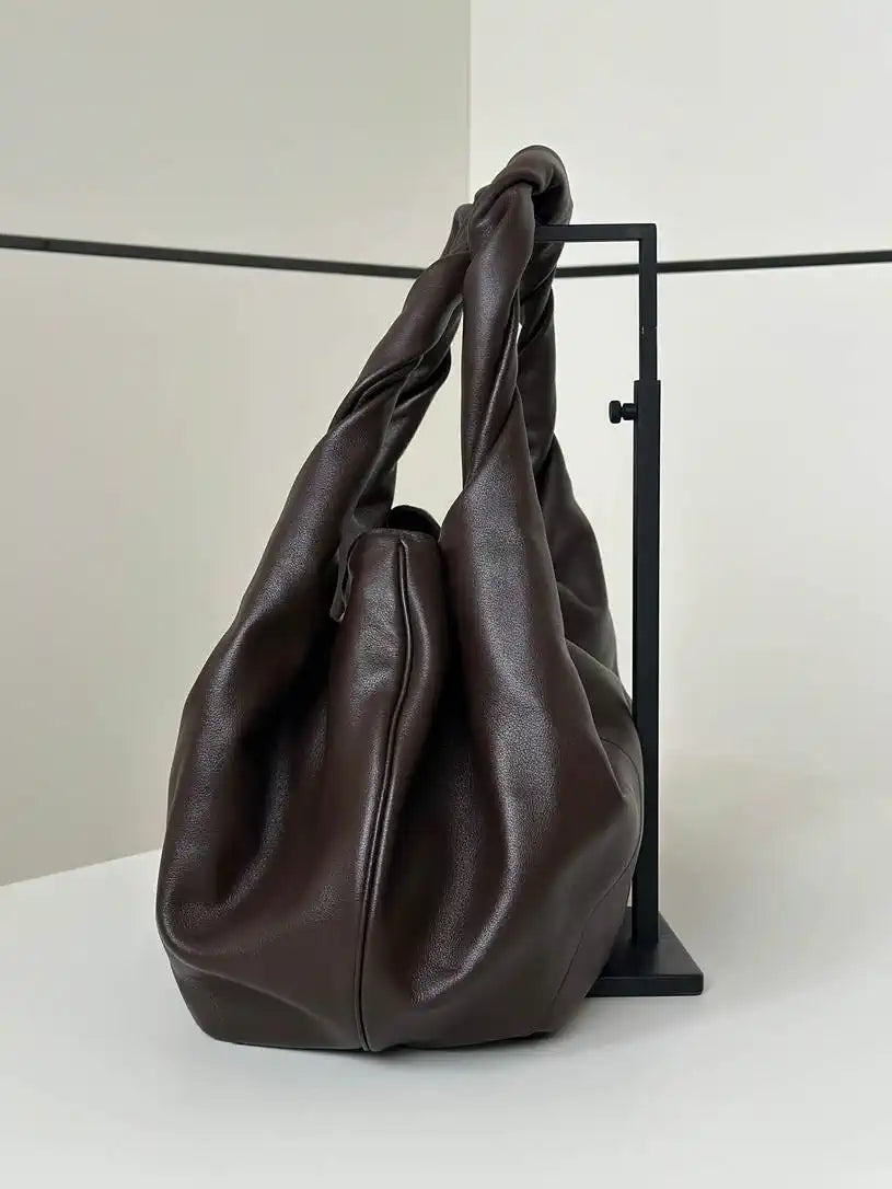 Fendi 8BR839 Fendi Large Spy Dark Brown leather bag