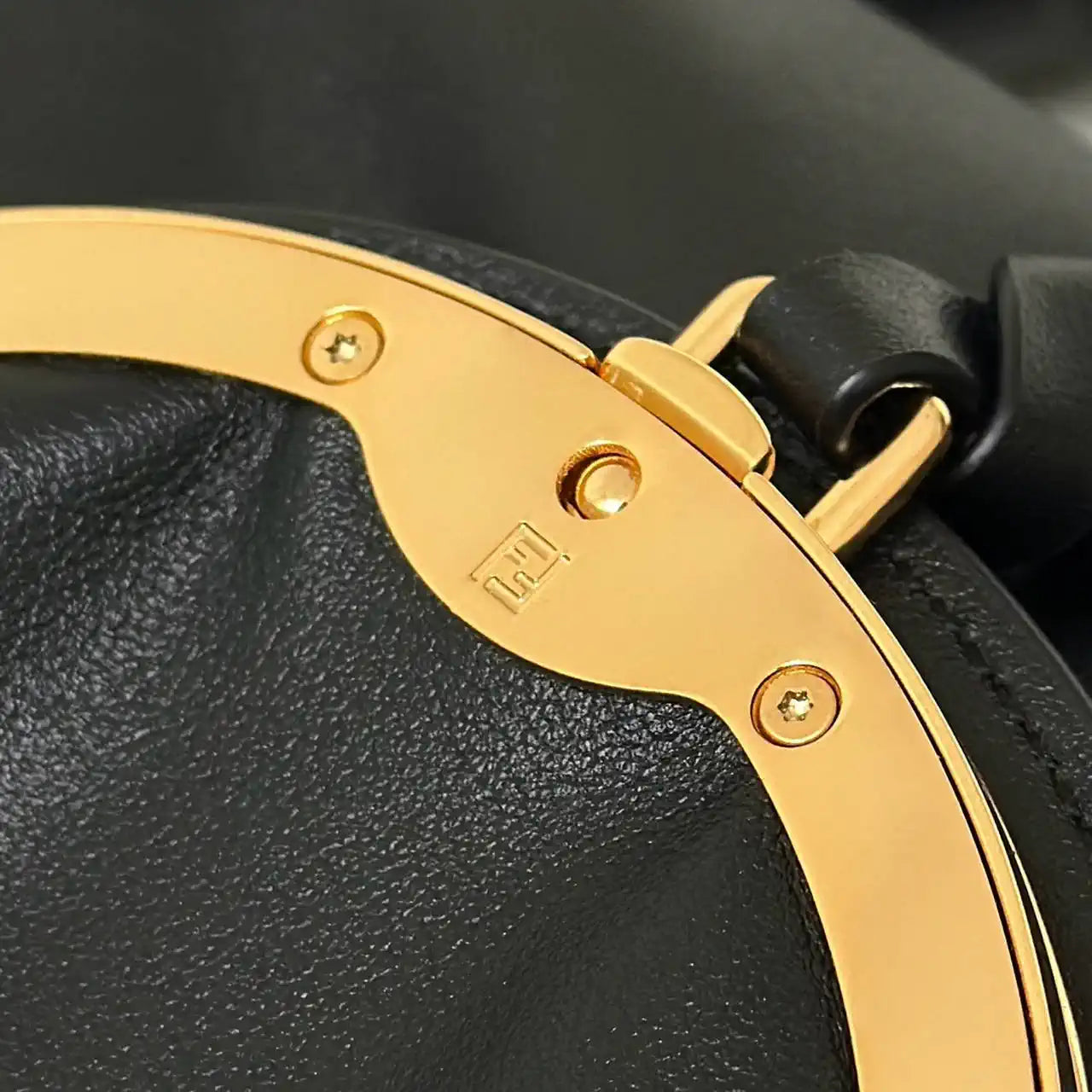 Fendi 8BR839 Fendi Spy Black leather bag