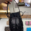Fendi 8BS010 Mon Tresor Leather And Mesh Mini Bag 8361 Black - luxibagsmall