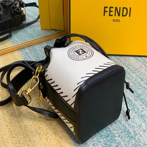 Fendi 8BS010 Mon Tresor Leather And Mesh Mini Bag 8361 White - Default Title - View 9