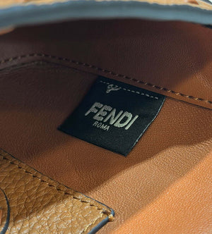 Fendi 8BS017 Baguette Mini Brown Selleria bag with 309 hand-sewn Tpstitches 8610S - Default Title - View 8