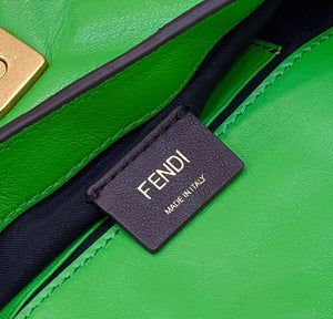 Fendi 8BS017 Baguette Mini Green leather 0135 bag - Default Title - View 10