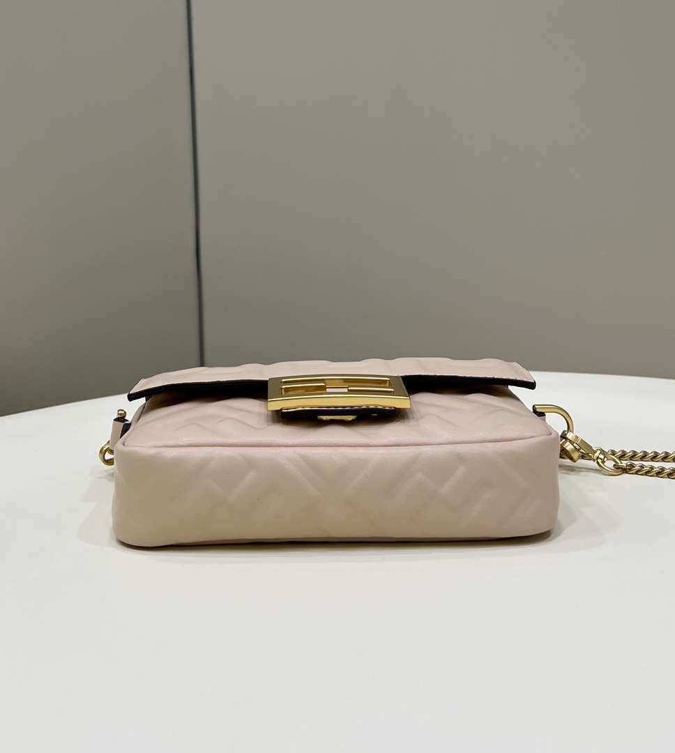 Fendi 8BS017 Baguette Mini Light Pink leather 0135S bag - Default Title - View 5