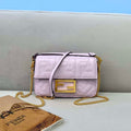 Fendi 8BS017 Baguette Mini Light Purple leather 0135S bag - Default Title - View 1