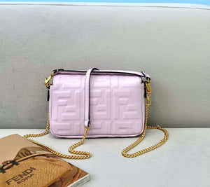 Fendi 8BS017 Baguette Mini Light Purple leather 0135S bag - Default Title - View 2
