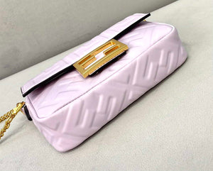 Fendi 8BS017 Baguette Mini Light Purple leather 0135S bag - Default Title - View 4