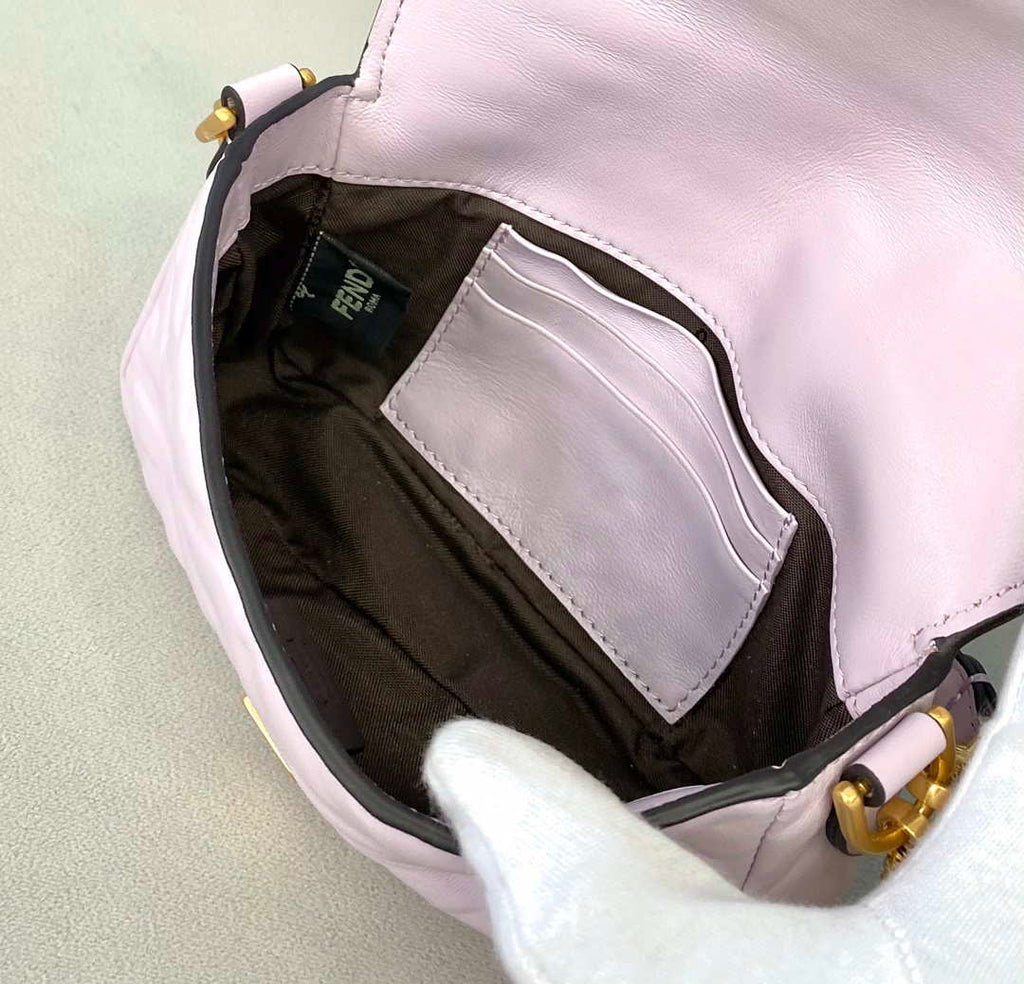 Fendi 8BS017 Baguette Mini Light Purple leather 0135S bag