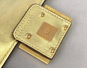 Fendi 8BS017 Baguette Mini Gold leather 0135 bag - Default Title - View 7