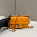 Fendi 8BS017 Baguette Mini Orange leather 0135S bag - Default Title - View 1