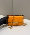 Fendi 8BS017 Baguette Mini Orange leather 0135S bag